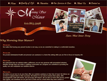 Tablet Screenshot of morningstarmanor.com